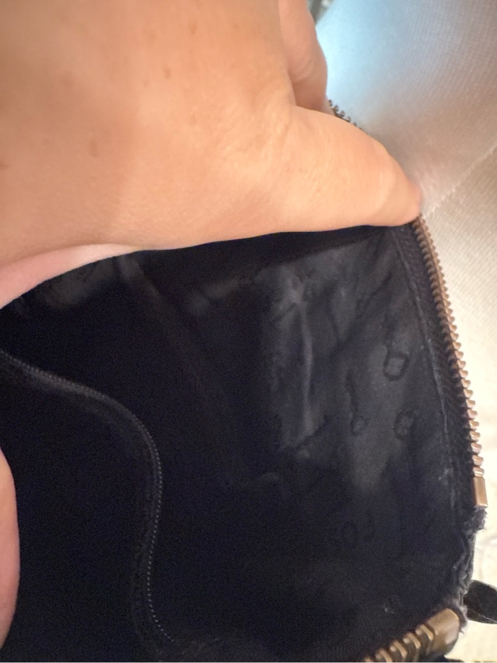 Fossil Black Leather Crossbody Bag Key Charm Vintage Style - Picture 10 of 10